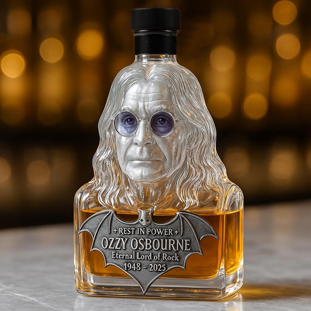 Immortalized in Glass — Whisky Decanter in Homage to Ozzy Osbourne