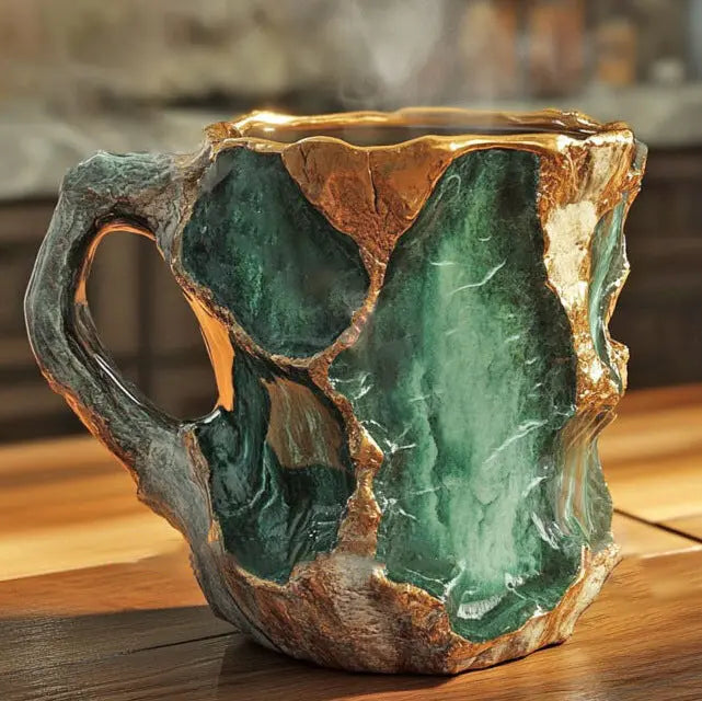 Krystal-Infused Coffee Mugs with Minerals