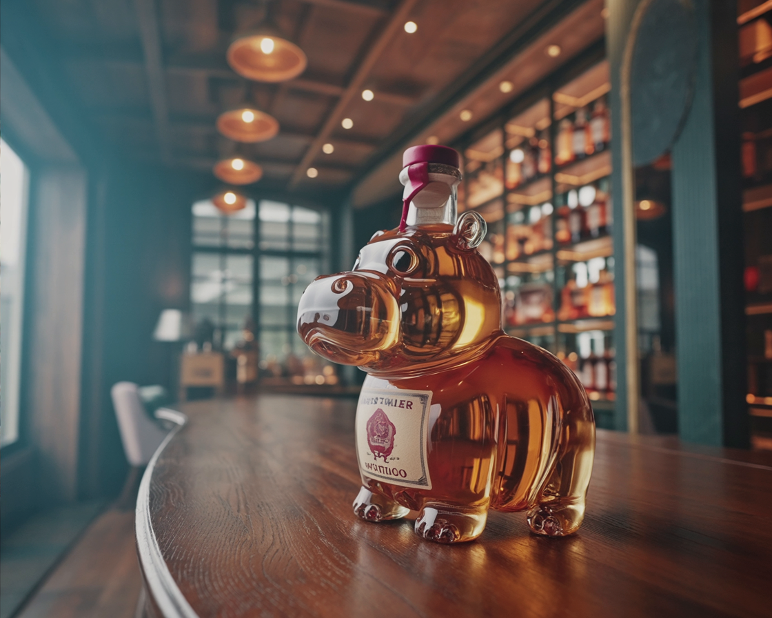 Decanter per Whisky - Edizione Ippopotamo