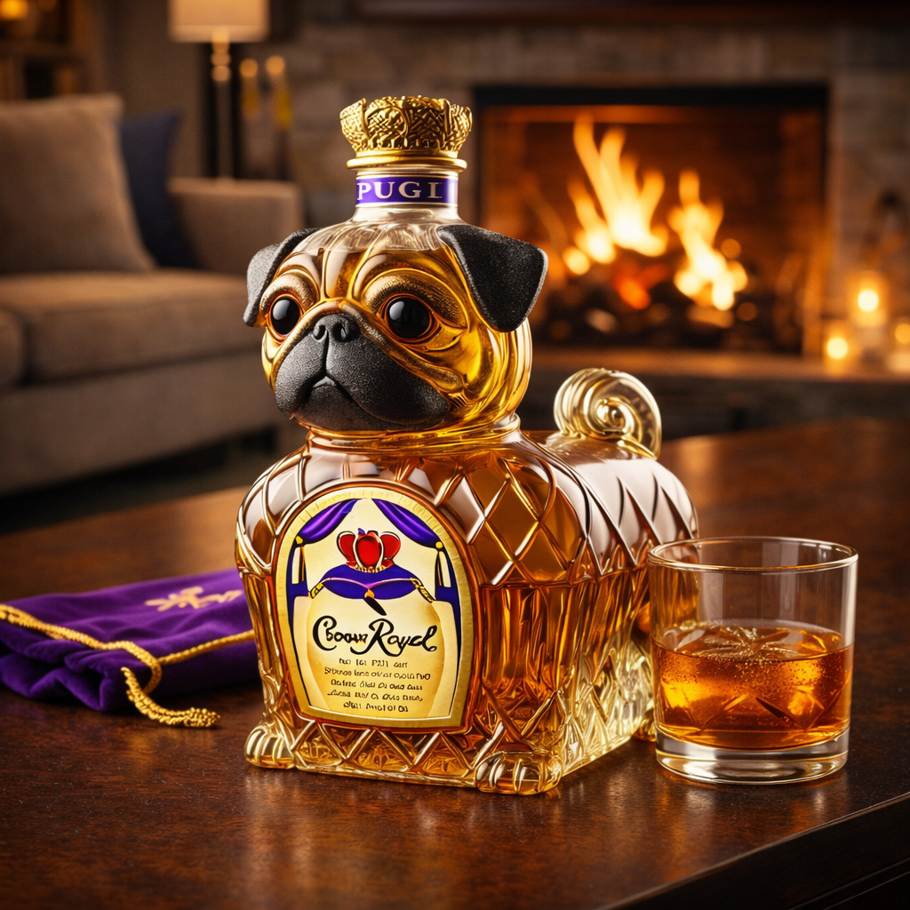 Bottiglia di Whisky - Bulldog Francese: Eleganza e Carisma per Intenditori