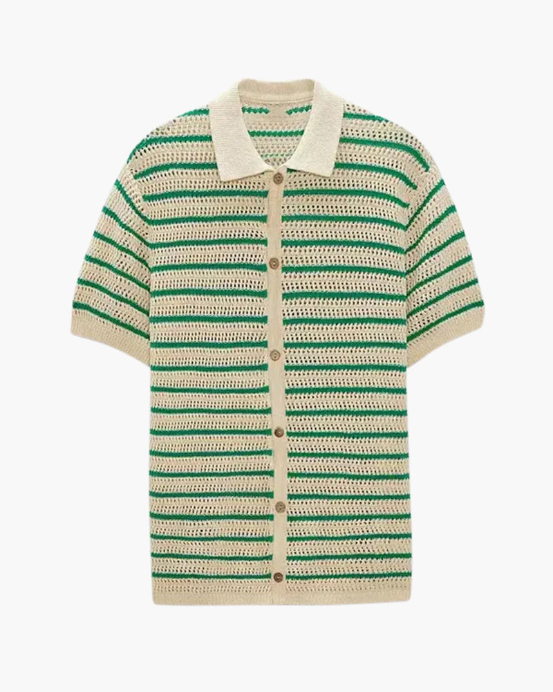 Marbella - Camicia in Maglia con Bottoni